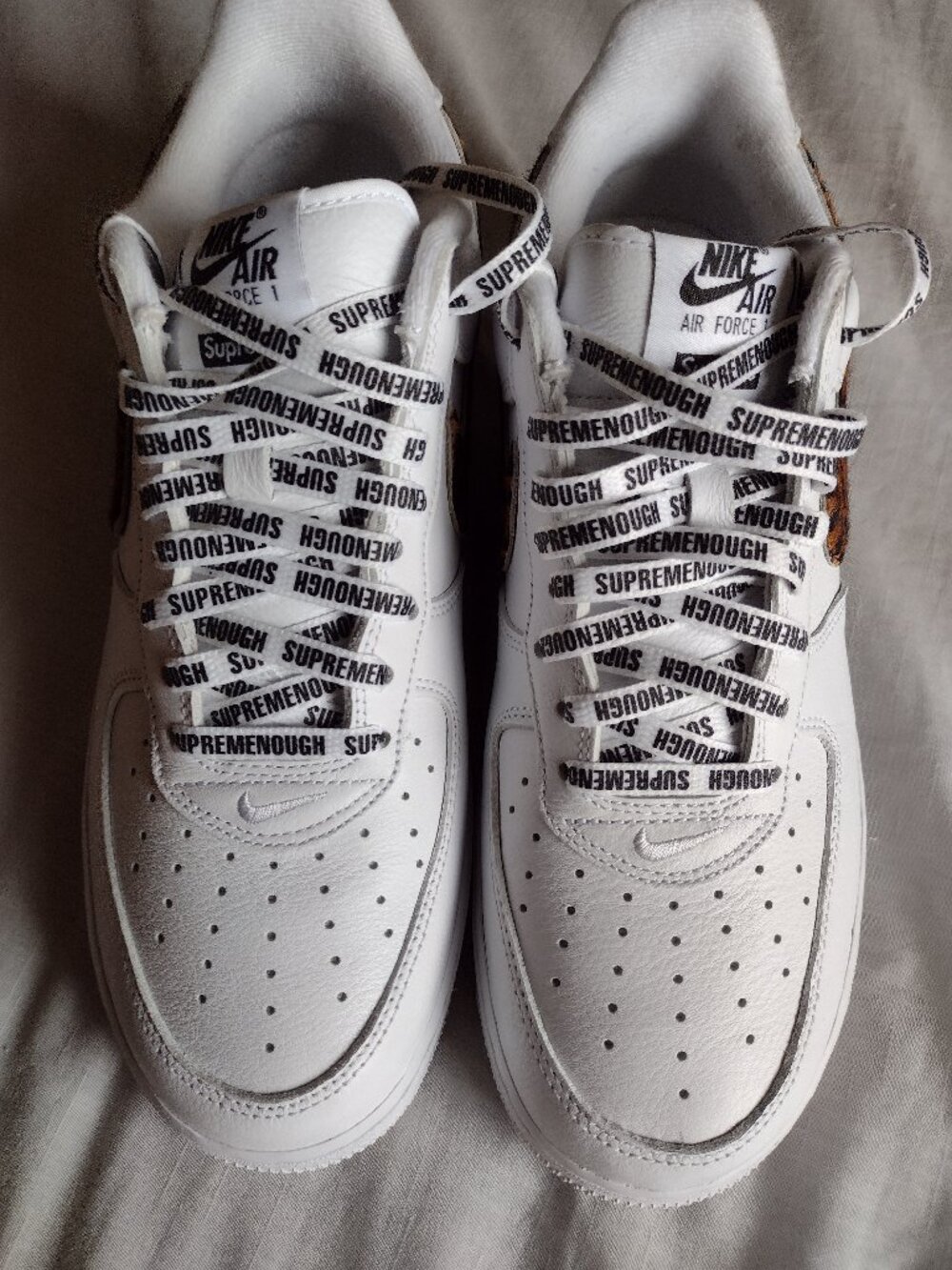 Nike Supreme x GOODENOUGH Air Force 1 Low SP White Leopard IM3483-100-NO BOX-11
